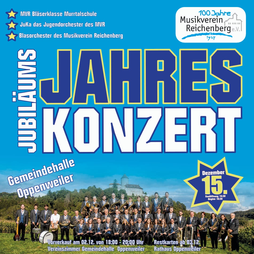 Einladung zum Jahreskonzert 2024